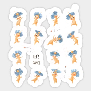 Let's dance, blue Sticker